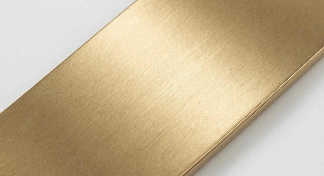PVD Champagne Gold Finish in natural light — Fadior