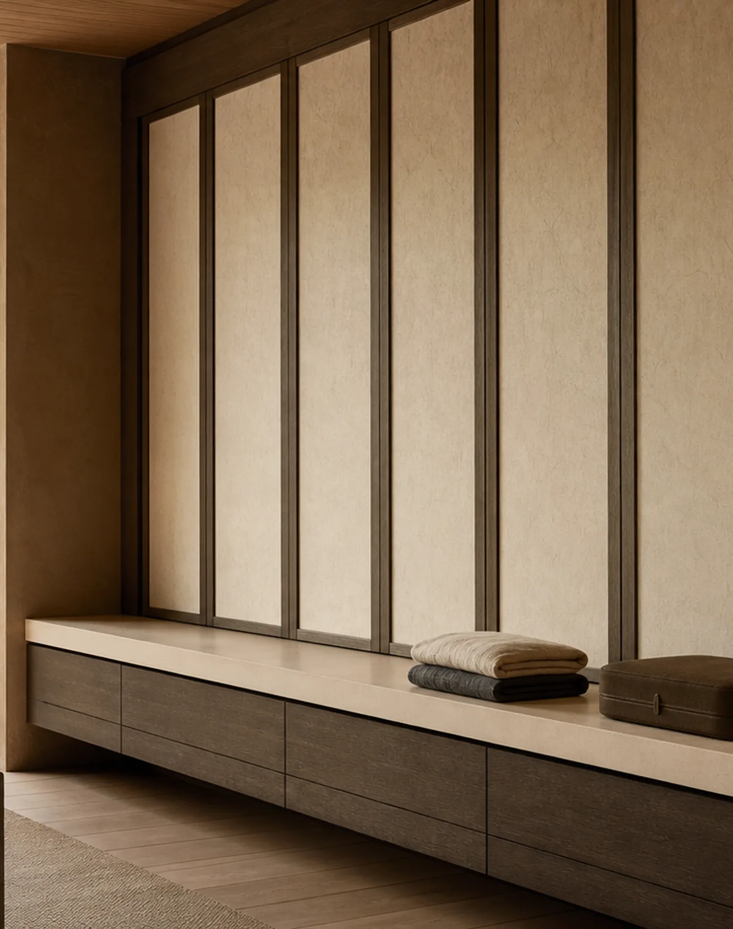 Suite de Armario Resonance con Galería de Empaque de Superficie Sólida estudio de adaptación