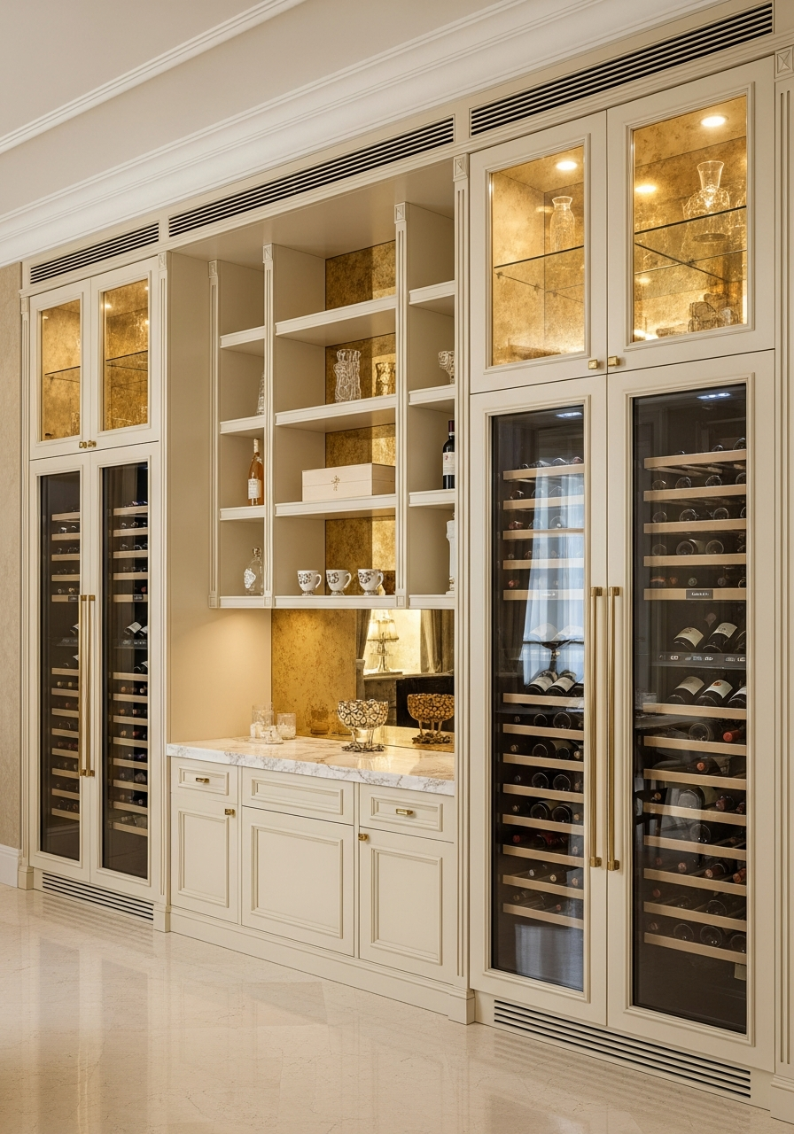 Cru Wine Cabinet Suite midscene view
