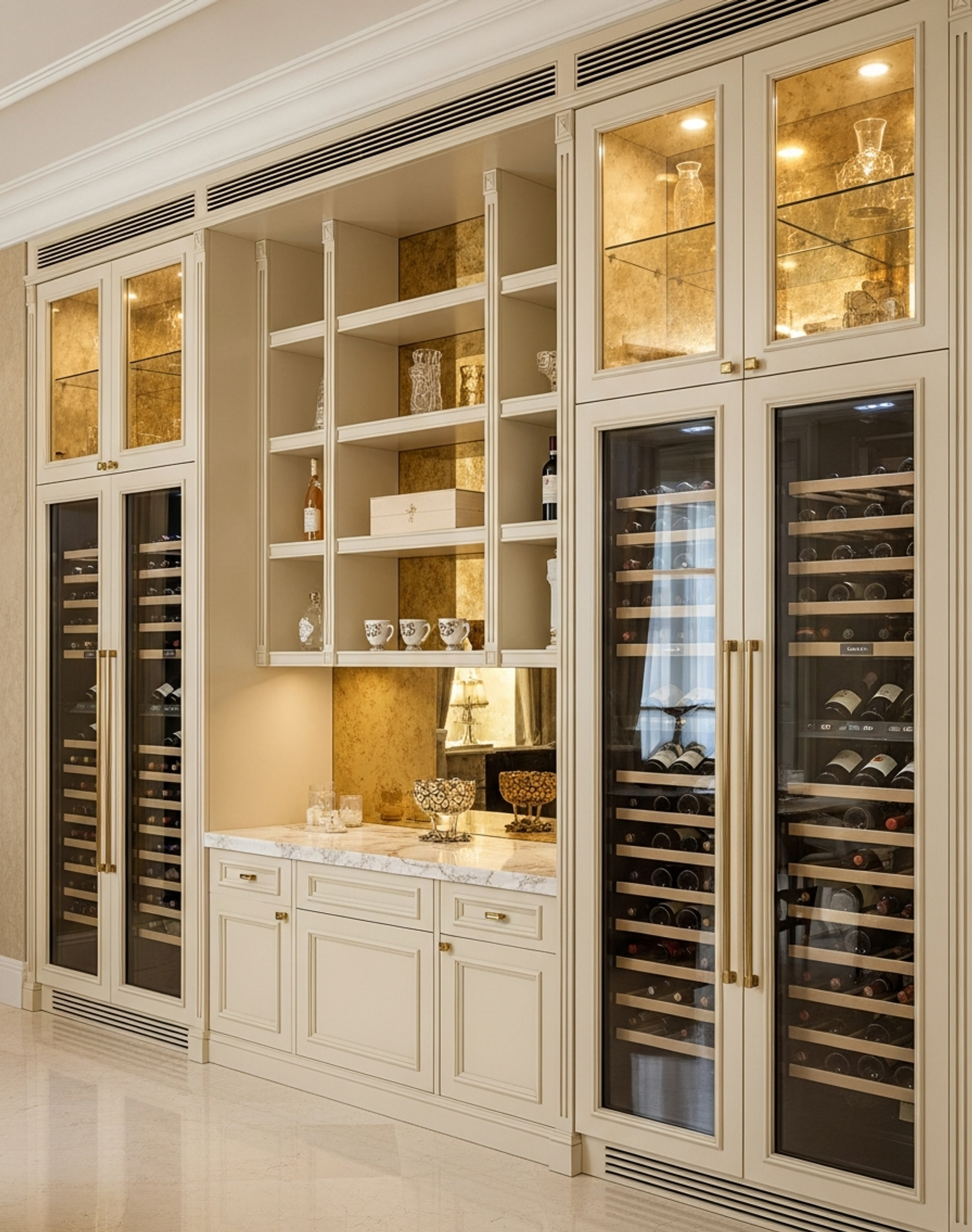 Cru Wine Cabinet Suite midscene view