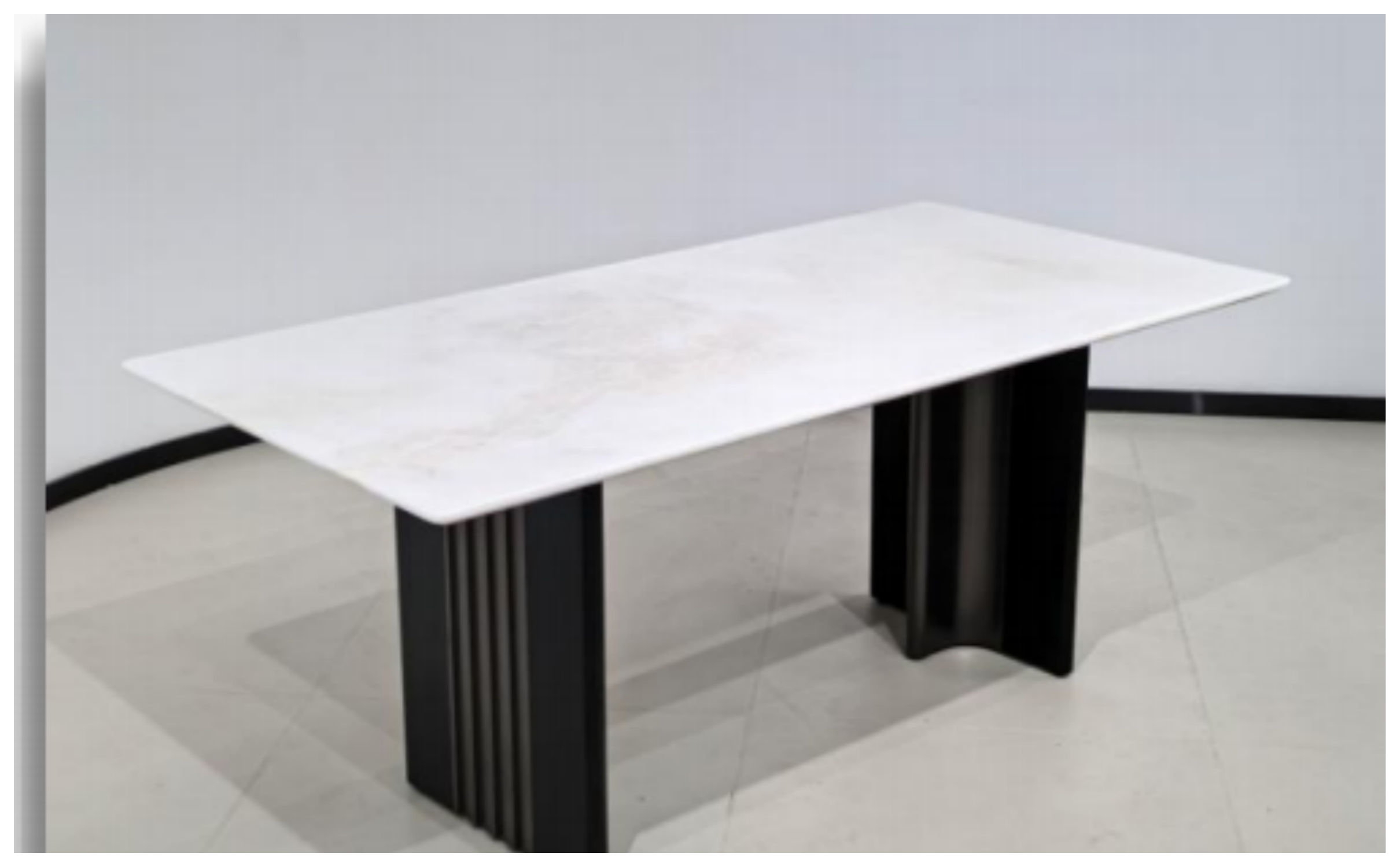 Stone-Top Marble Dining Table 160x80 product photo for FADIOR HOME shop