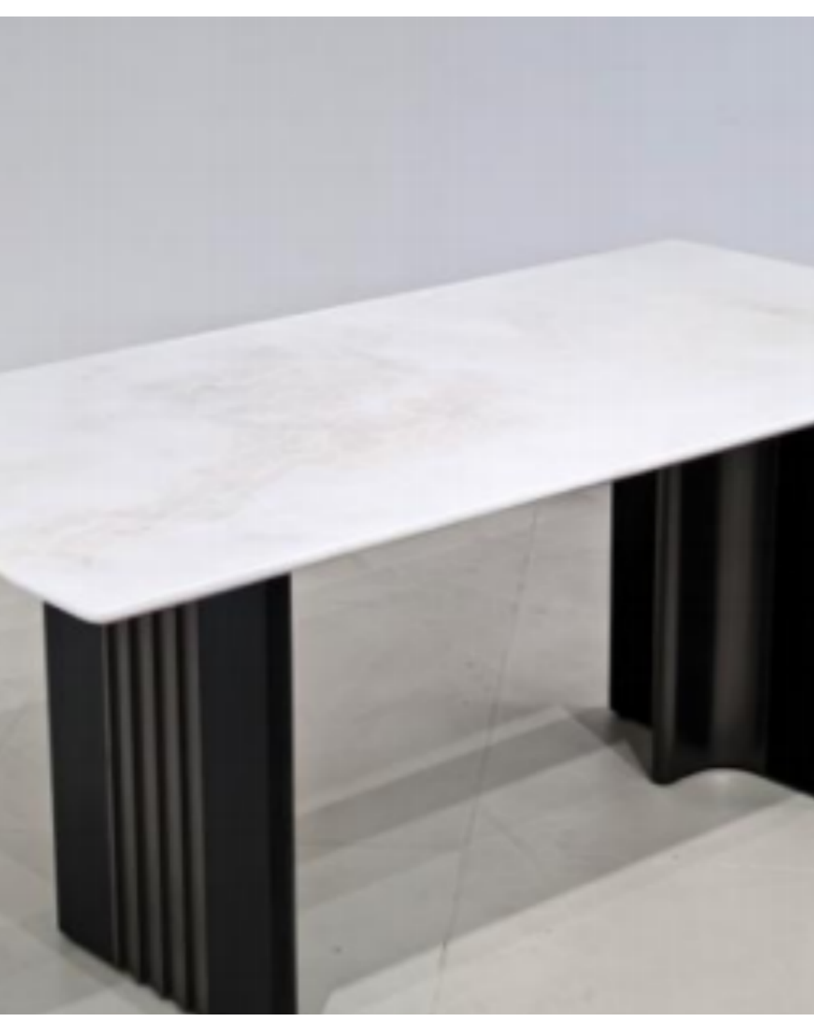 Stone-Top Marble Dining Table 160x80 product photo for FADIOR HOME shop