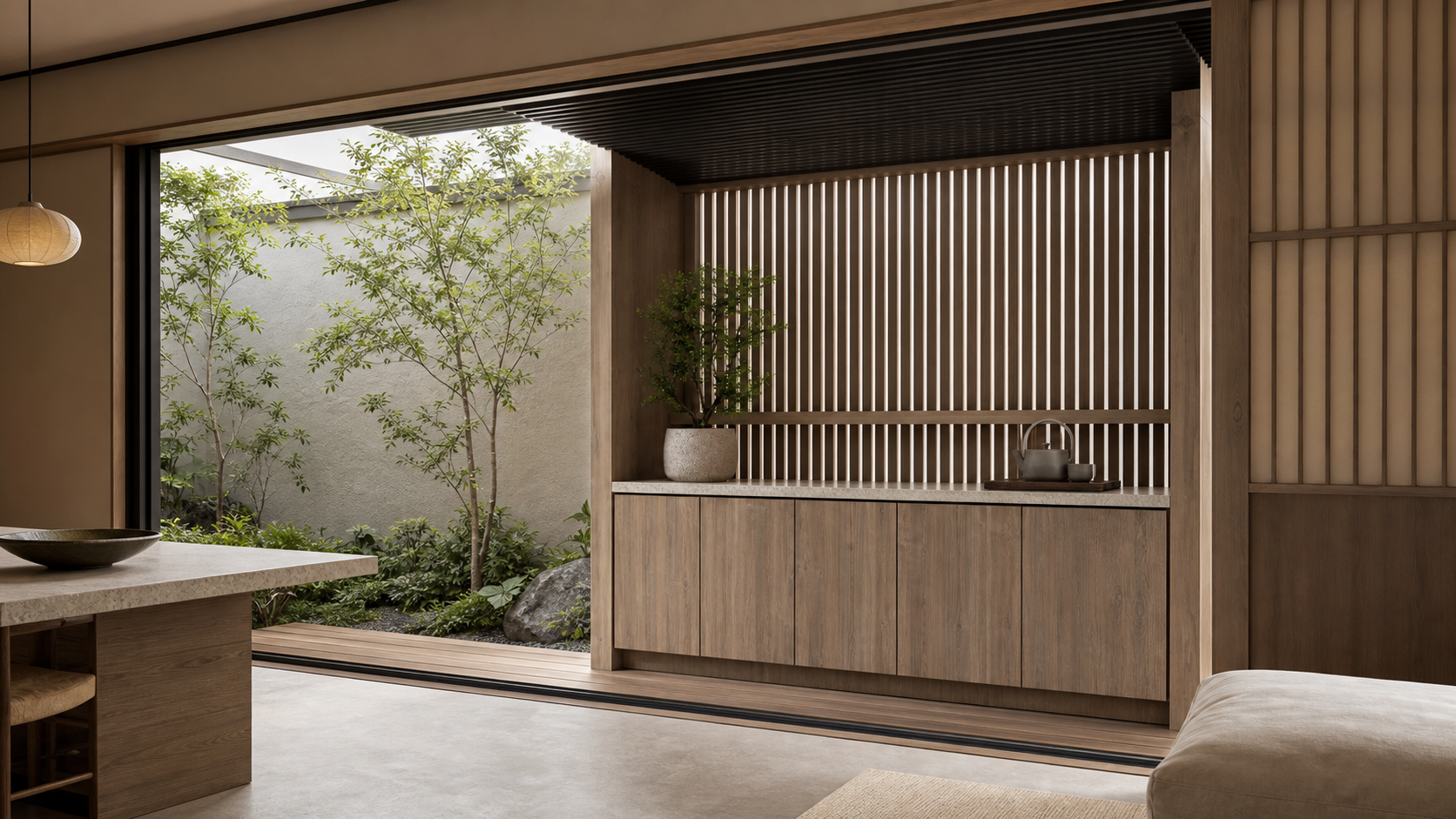 Suite de Balcón Soleil con Barra Matutina de Pantalla de Lluvia estudio de adaptación