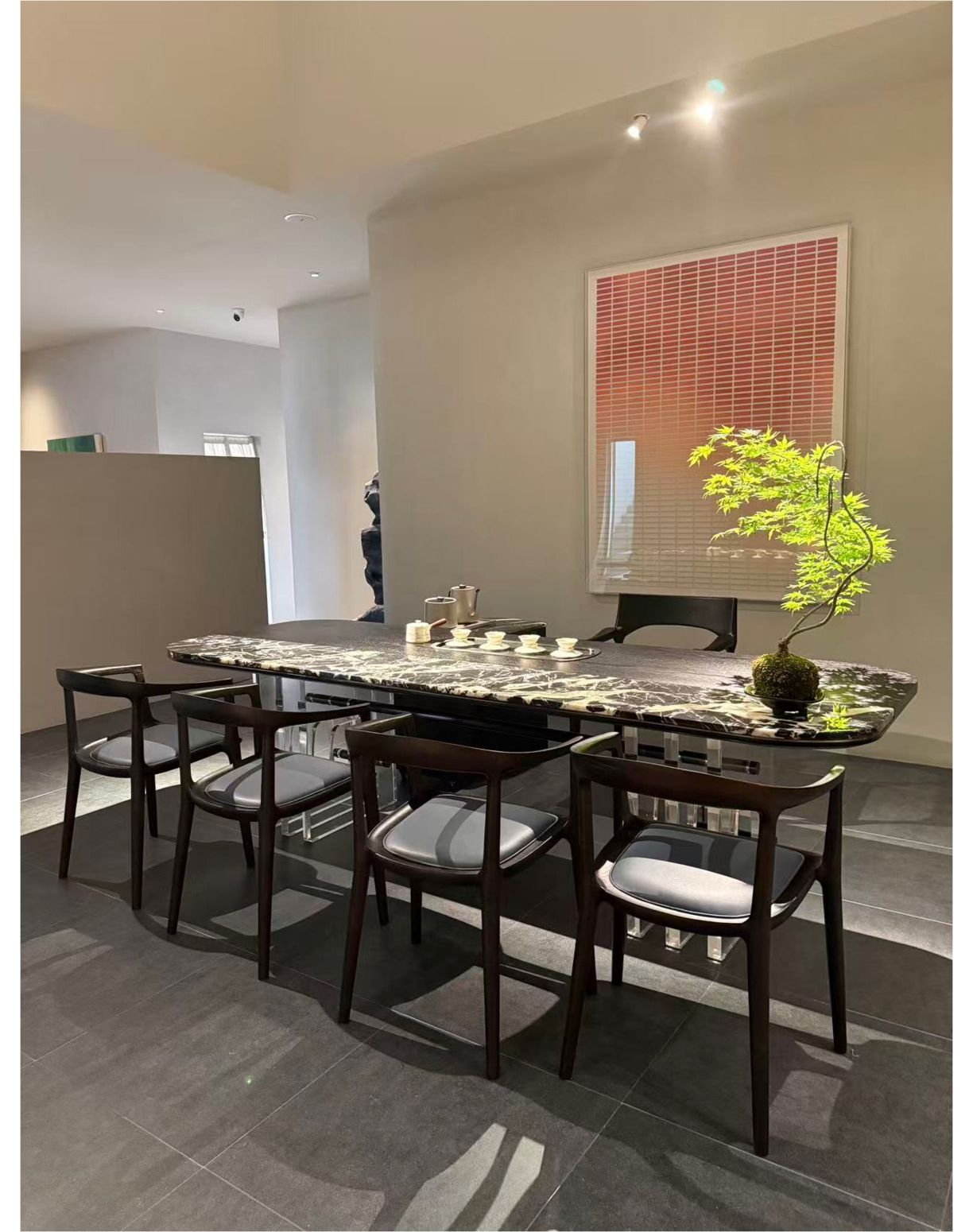 Marble Tea Table 2200*900*720H product photo for FADIOR HOME shop