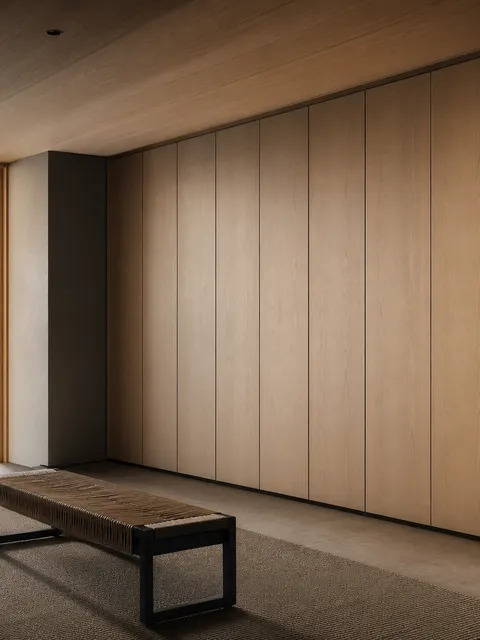 Suite de vestidor Resonance con galería de cierre guiado