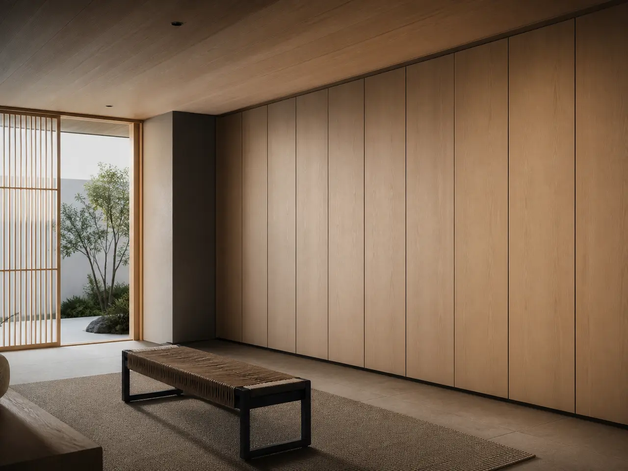 Fadior Resonance Wardrobe Suite with Guided Closure Gallery — 304 stainless steel wardrobe system, front view