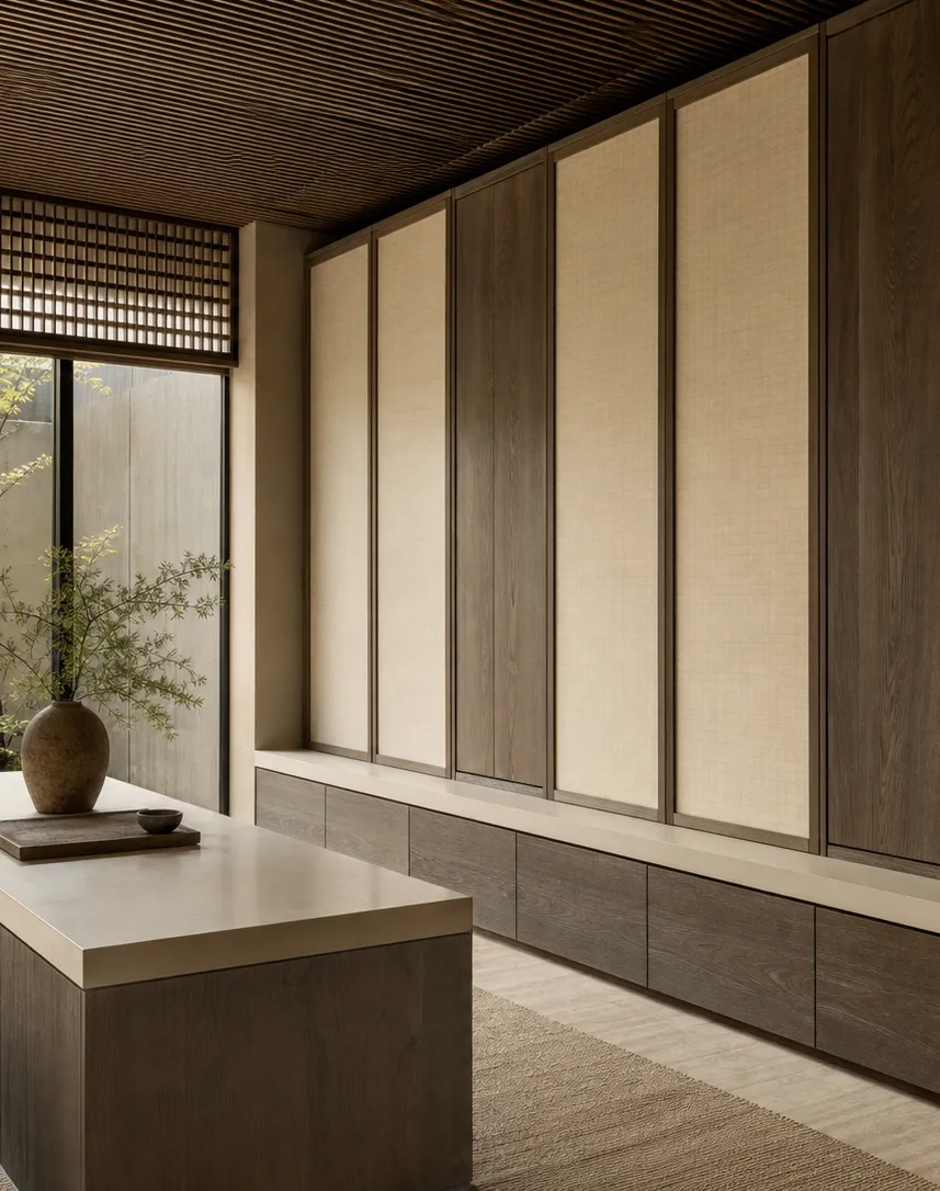 Suite de Armario Resonance con Galería de Empaque de Superficie Sólida perspectiva interior
