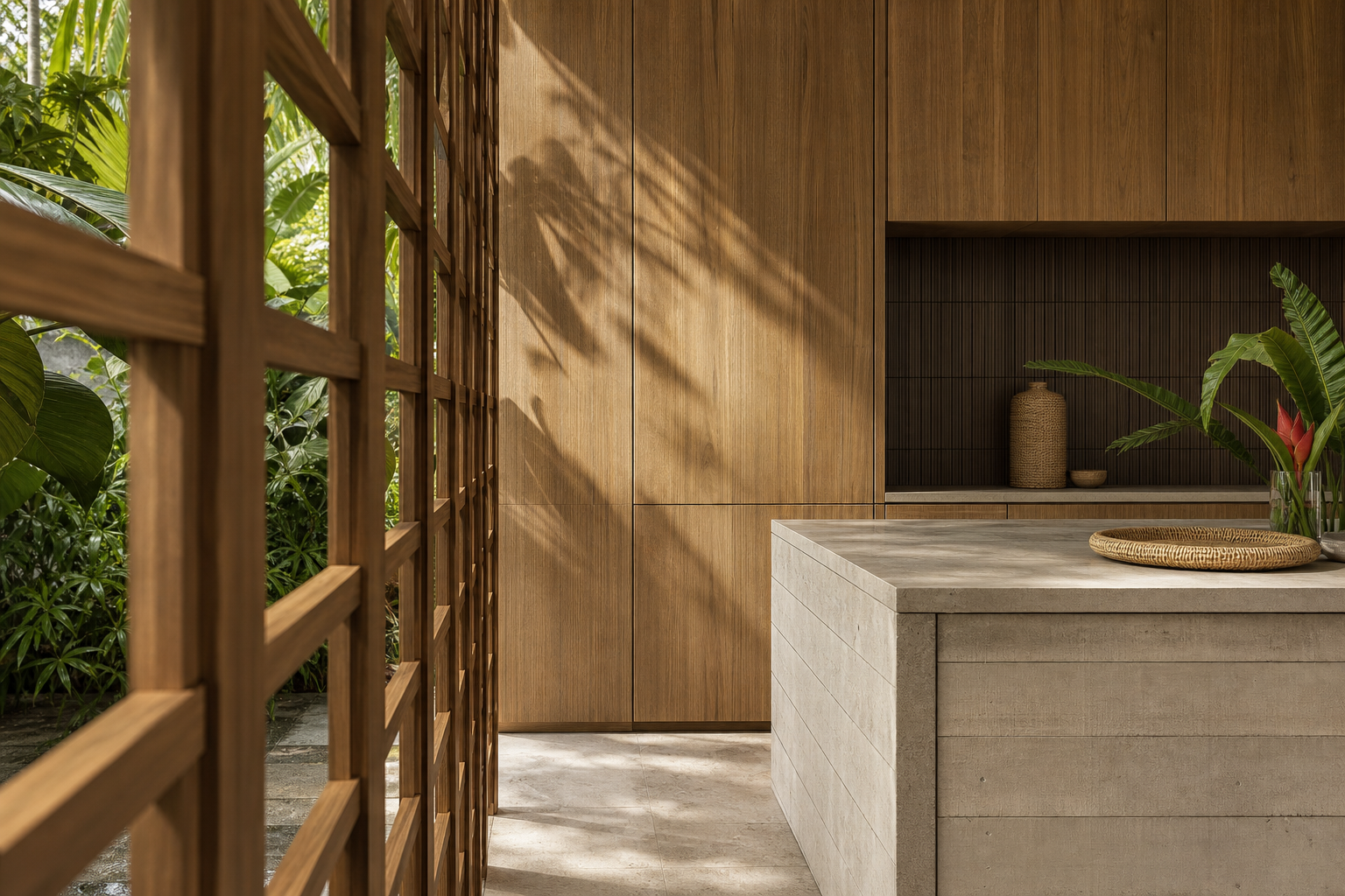 Fadior Riviera Kitchen Suite with Chromatic Service Spine — close-up of stainless steel finish and hardware detail