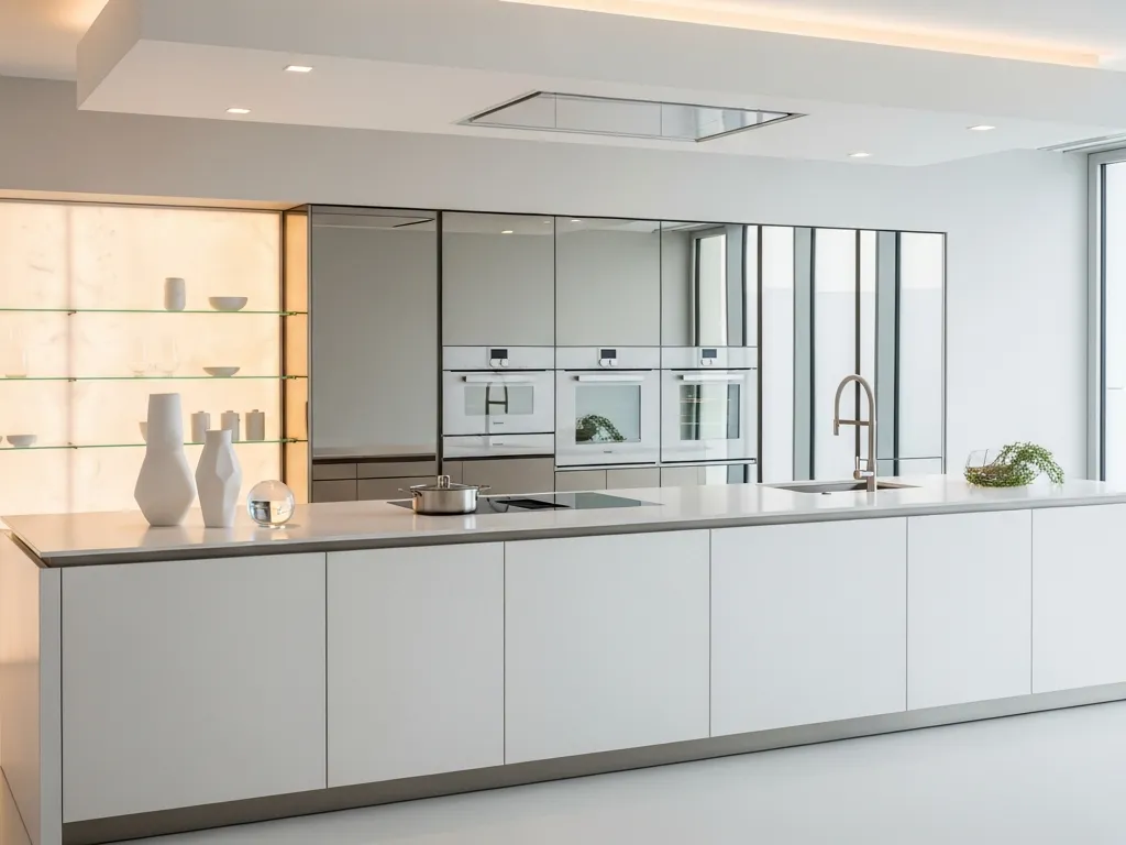 Fadior Living Room — premium stainless steel cabinetry