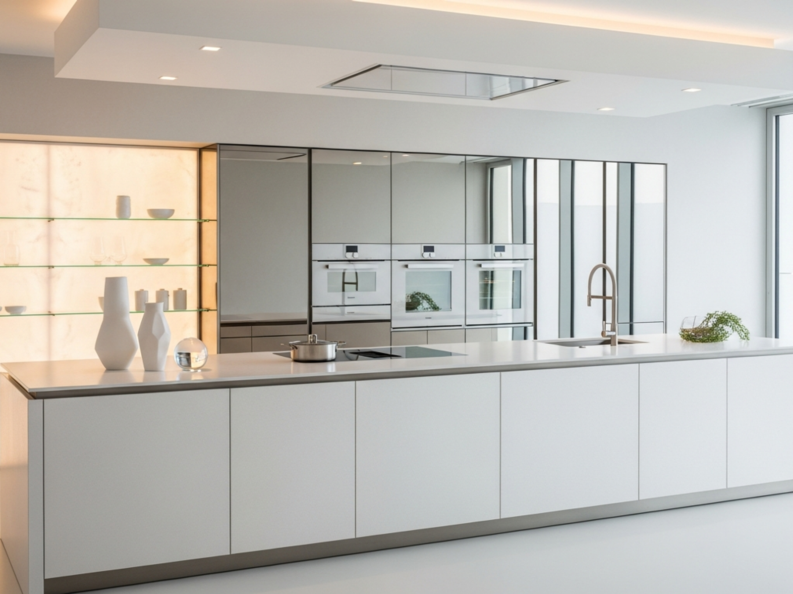 Fadior Living Room — premium stainless steel cabinetry