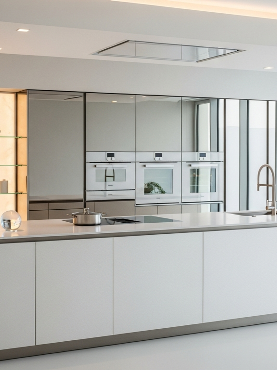 Fadior Living Room — premium stainless steel cabinetry