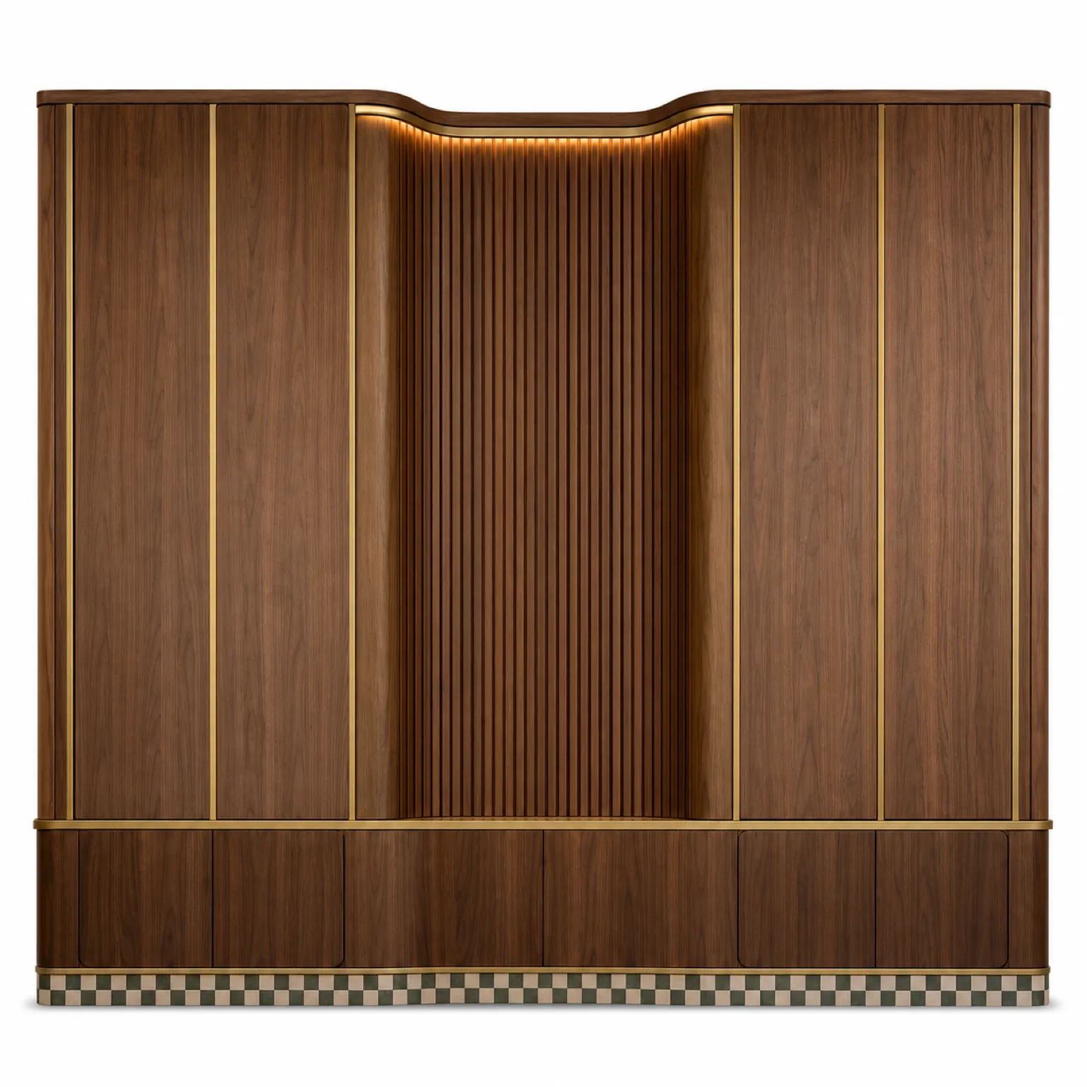 Suite de Panel de Pared Terrazzo con Cove Acústico Tambour vista principal