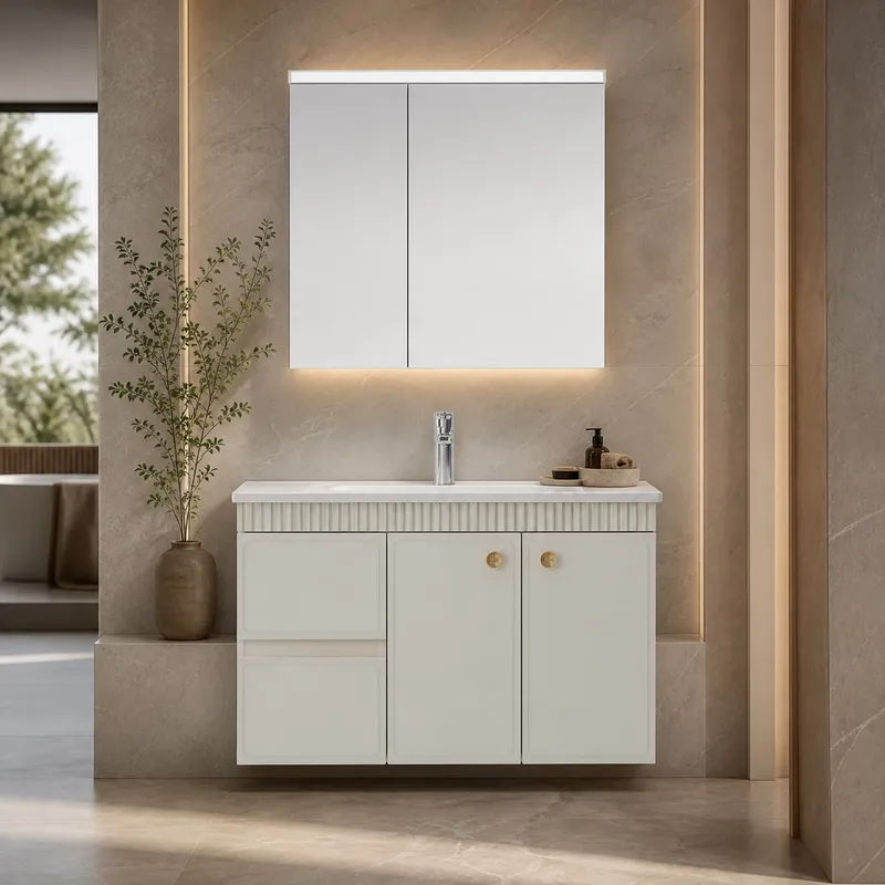 Eco-Board Mirror-Cabinet Vanity 900×485×500 mm