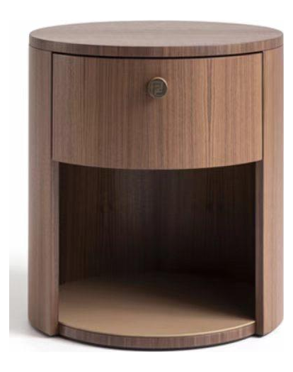 Walnut Nightstand product photo for FADIOR HOME shop