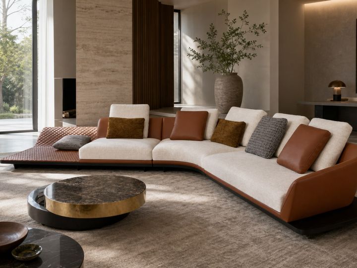 Modern Sofa 2 styled in a FADIOR HOME interior setting