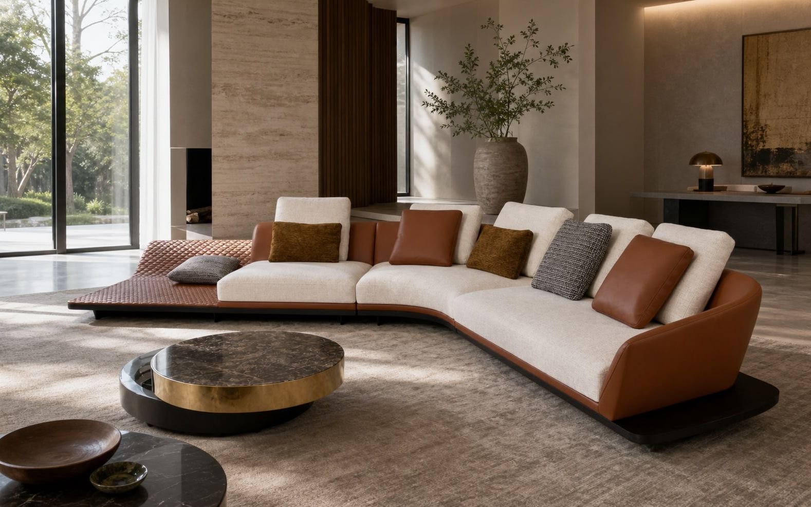 Modern Sofa 2 待供应商补 styled in a FADIOR HOME interior setting