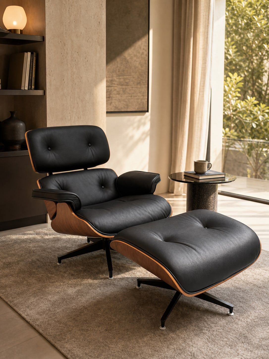 Lounge Chair (Full leather) styled in a FADIOR HOME interior setting