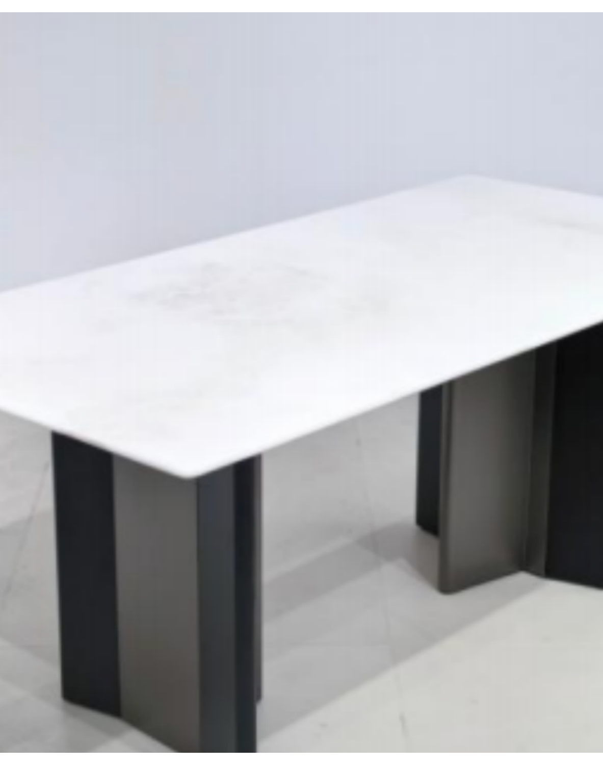 Stone-Top Marble Dining Table 160x80 product photo for FADIOR HOME shop