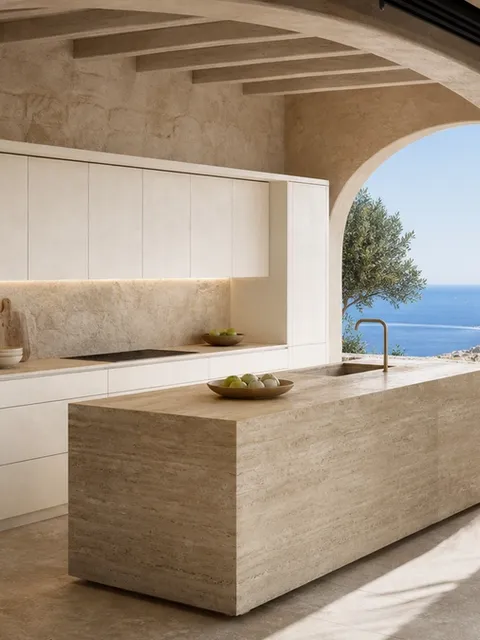 Suite de Cocina Meridian con Pared de Cocina de Aluminio Flexible