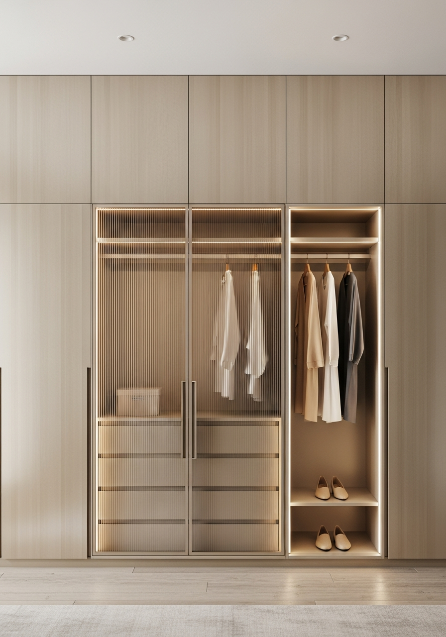 Fadior Brera Wardrobe Suite — interior room context showing cabinet integration