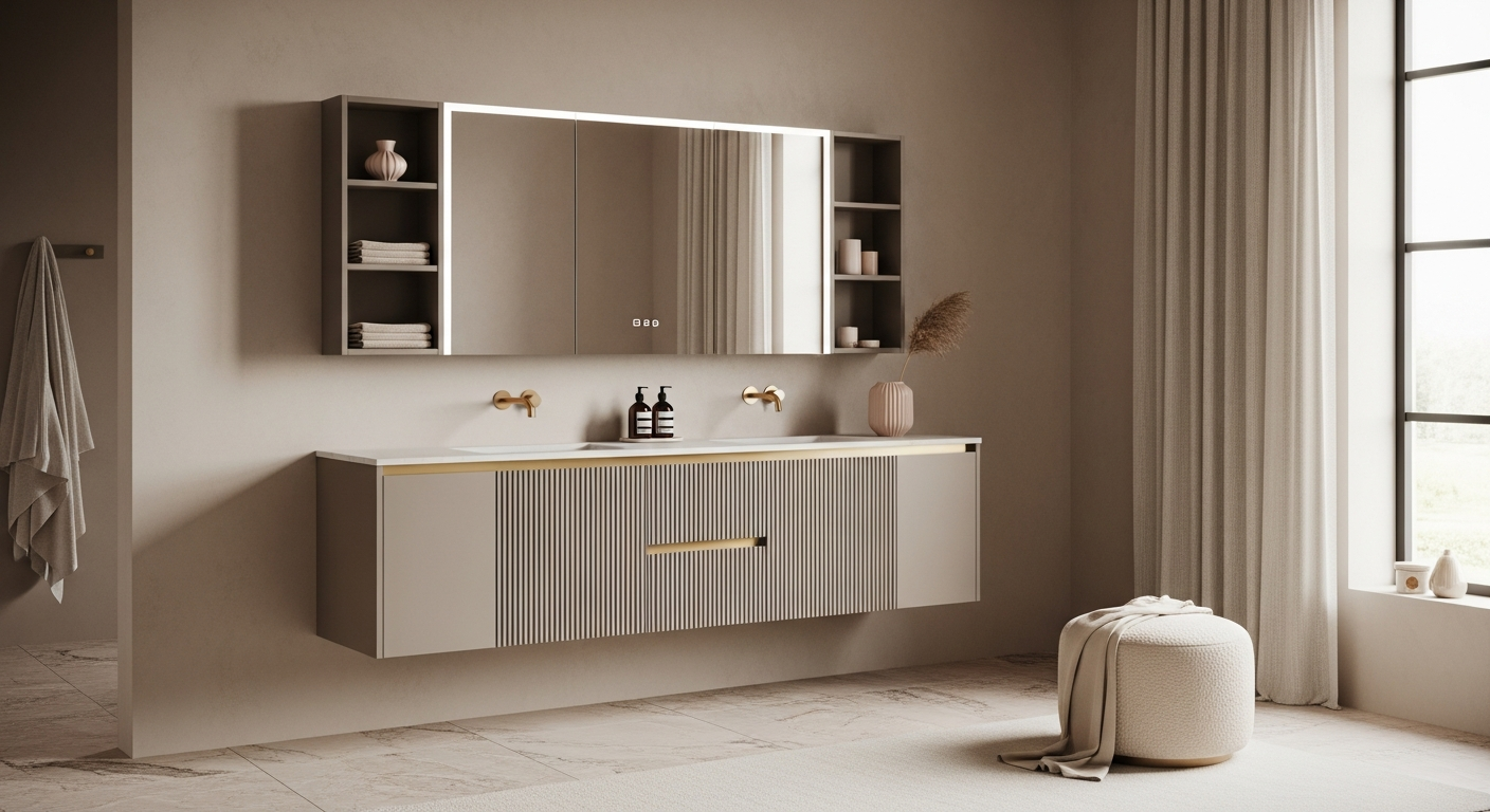 Fadior Acqua Vanity Suite — lifestyle setting with natural light and residential styling