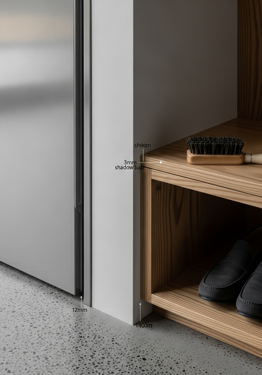 Fadior Archetype Entryway Suite — close-up of stainless steel finish and hardware detail