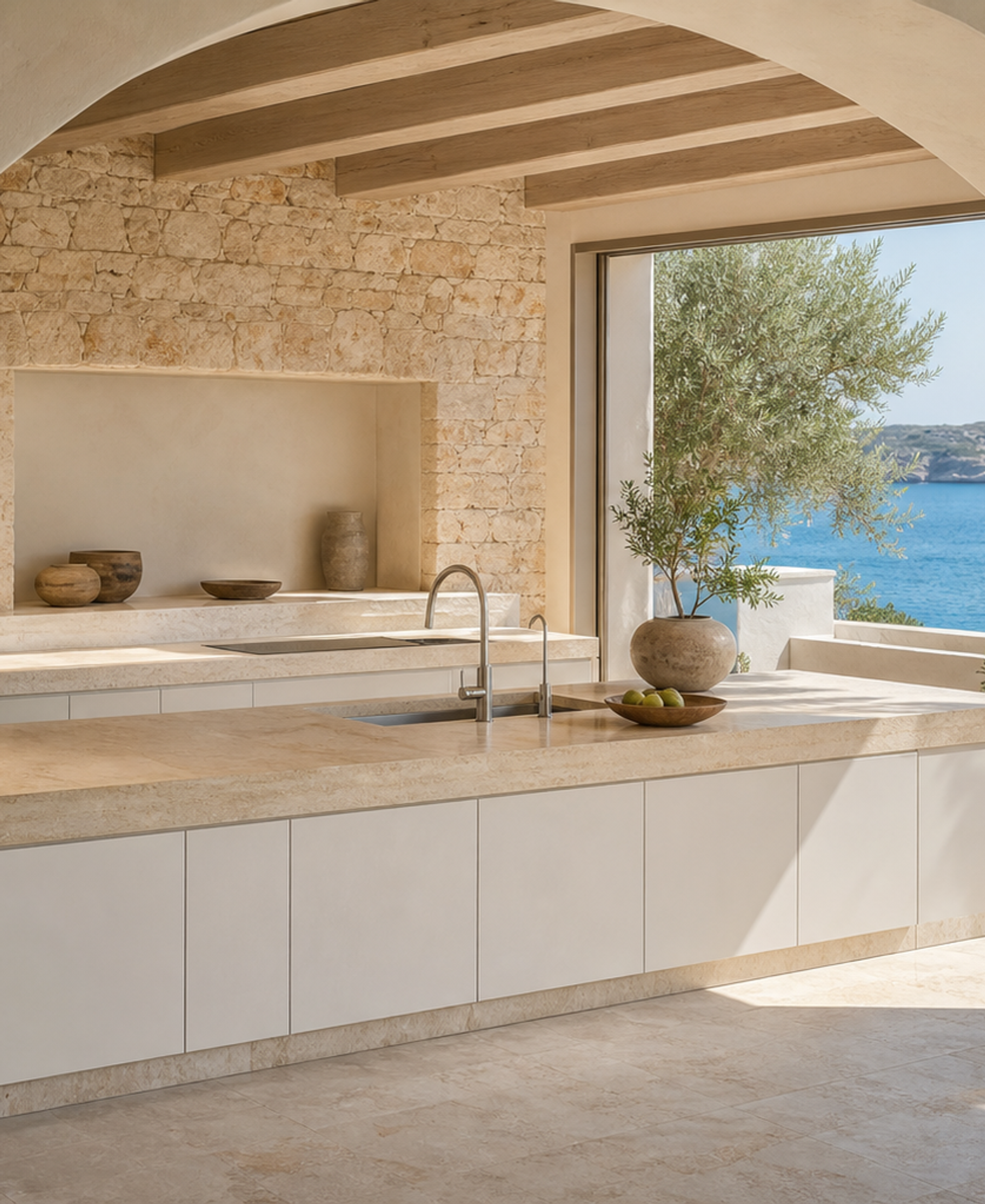 Fadior Meridian Kitchen Suite with Diamond Clean Sink Gallery — 304 stainless steel kitchen system, front view