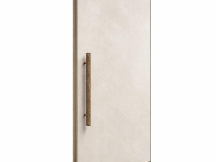Fadior Alabaster Interior Door Suite with Pale Stone Threshold Door — 304 stainless steel interior door system, front view