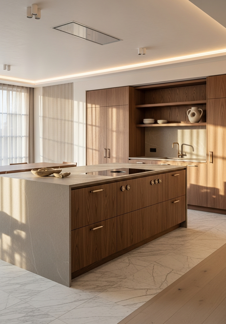 Stainless Steel vs Wood Luxury Cabinets: The Material Science European Brands Ignore — 304 stainless steel cabinetry editorial by Fadior