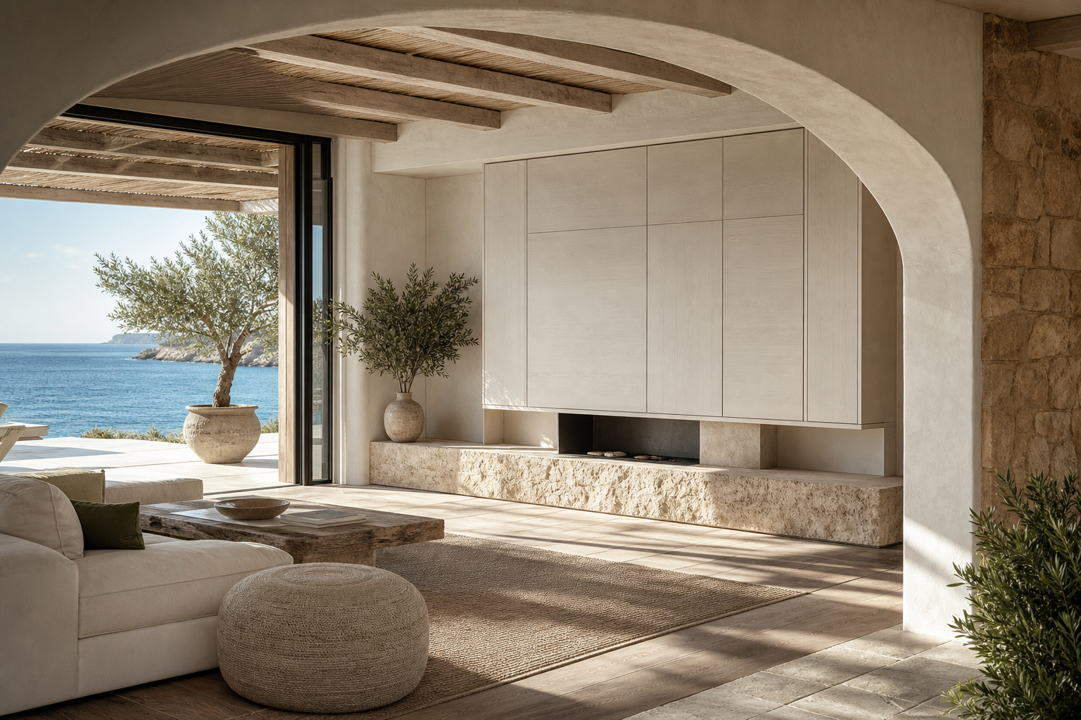 Fadior Galleria Living Room Suite with Milan Forecast Media Wall — lifestyle setting with natural light and residential styling
