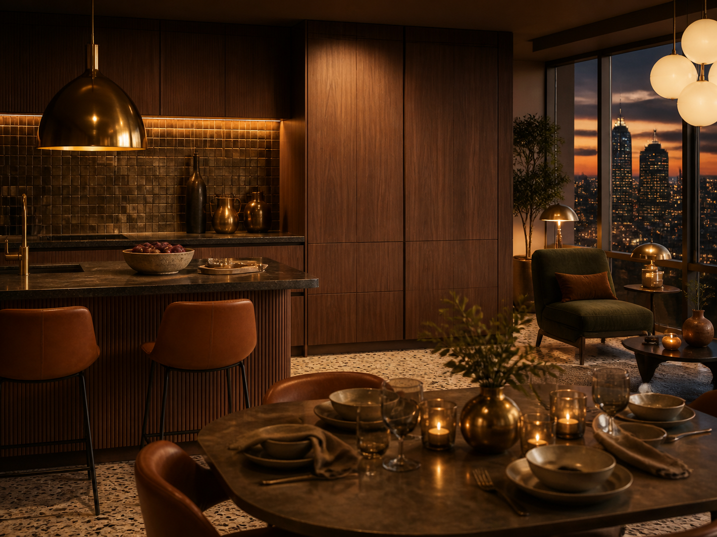 Fadior Continuum Kitchen Suite with Integrated Culinary Wall — lifestyle setting with natural light and residential styling