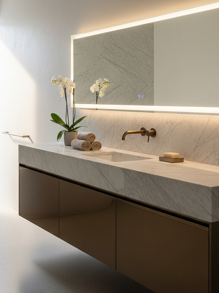 Fadior Bath and Vanity — premium stainless steel cabinetry