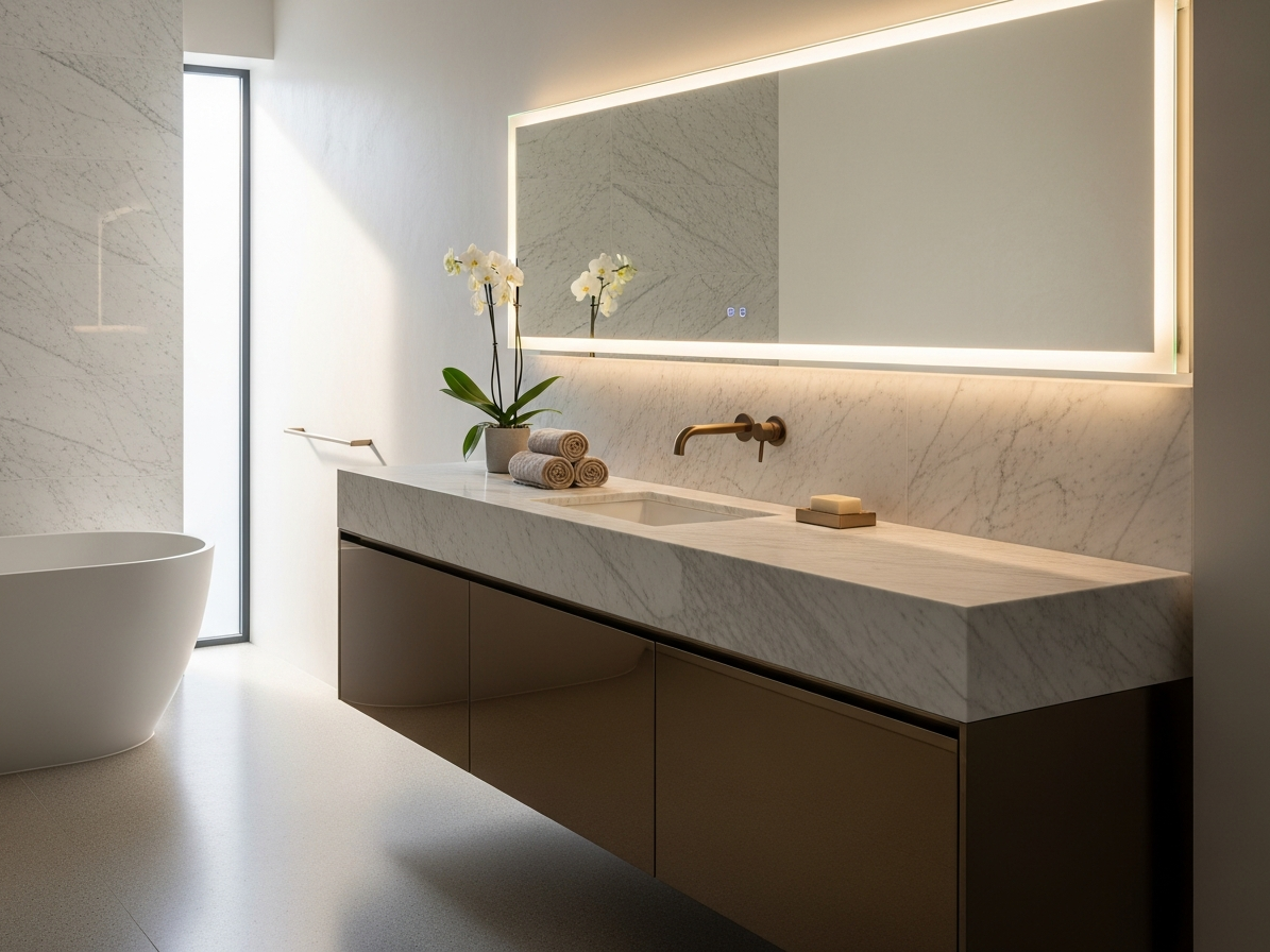 Fadior Bath and Vanity — premium stainless steel cabinetry