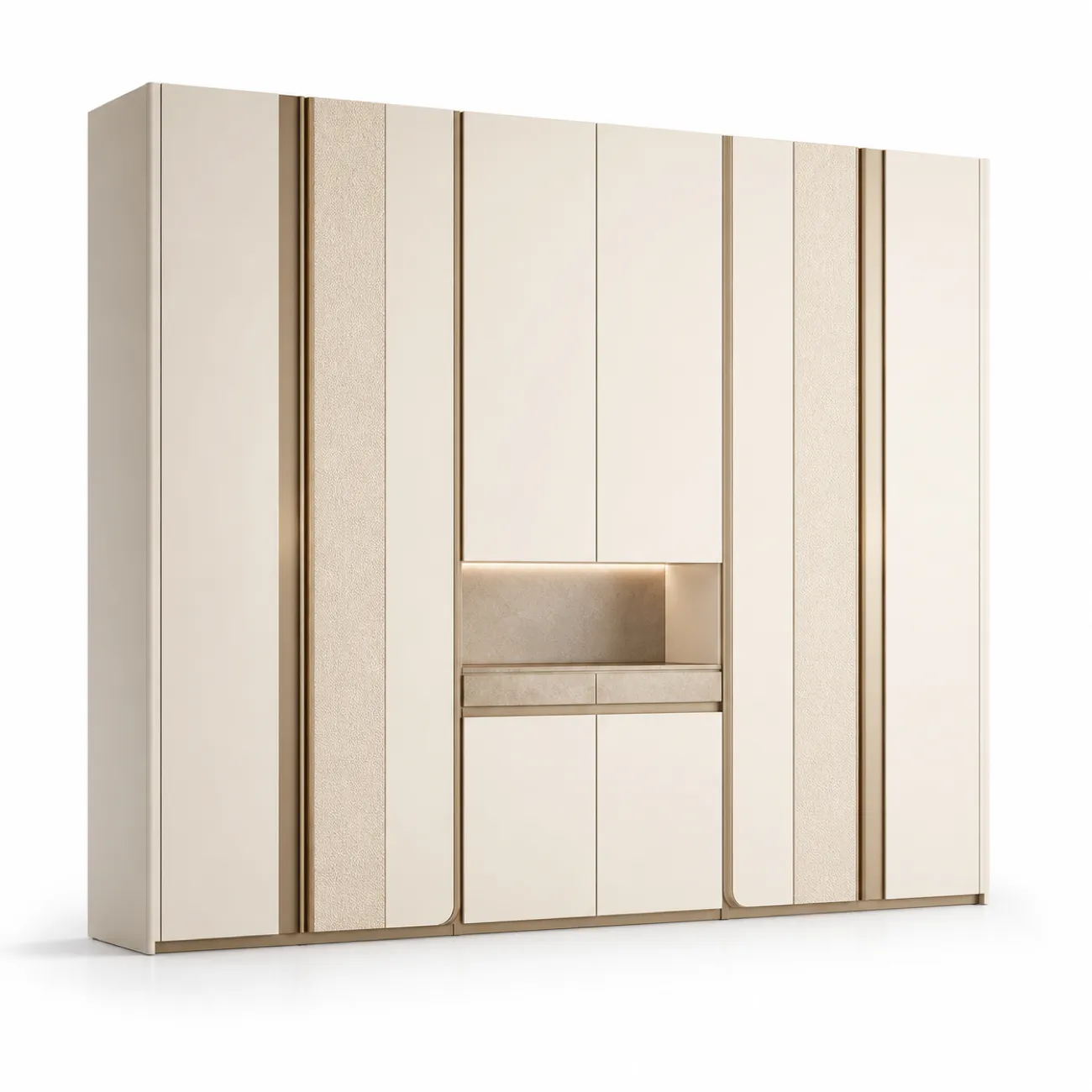 Suite de Armario Lumiere con Pared de Bolsillo Bouclé para Vestidor vista principal