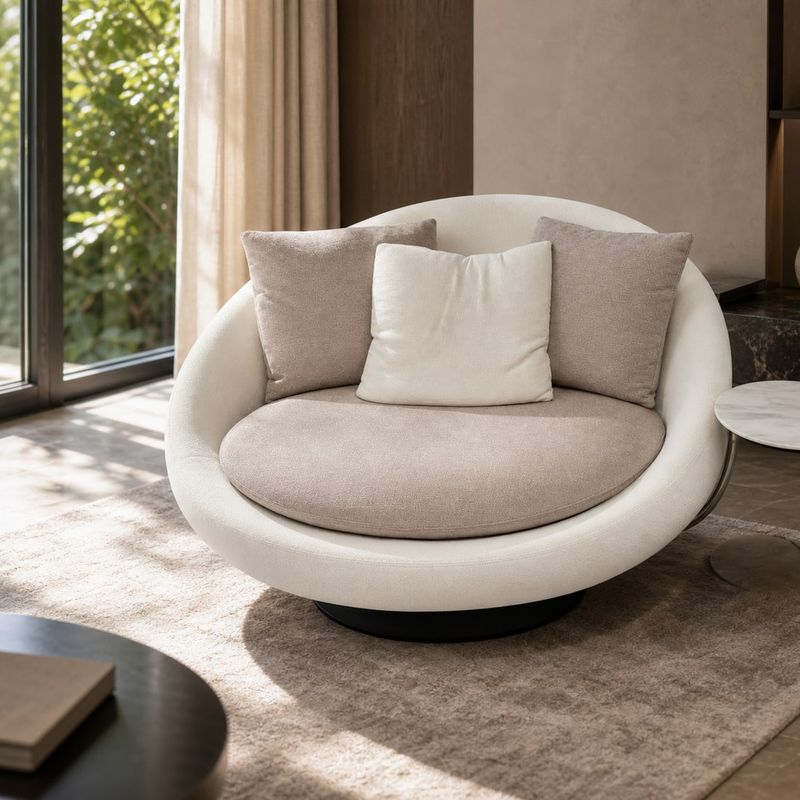 Lounge Chair (Fabric) styled in a FADIOR HOME interior setting
