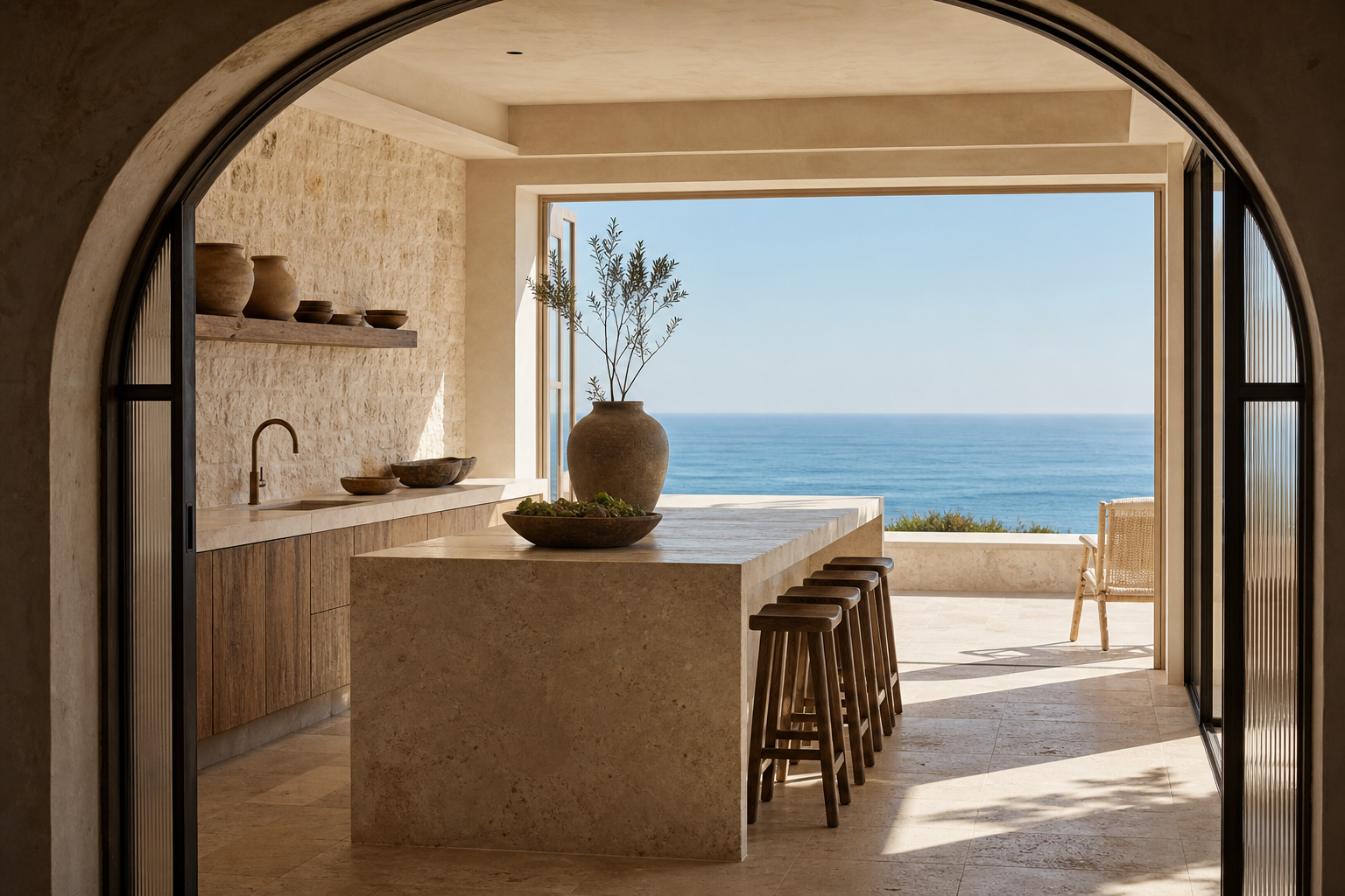 Penthouse de 220 m² en Ciudad del Cabo: cocina y baño imagen 1