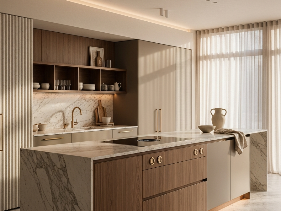 PVD vs Powder Coating for Stainless Steel Interiors — 304 stainless steel cabinetry editorial by Fadior