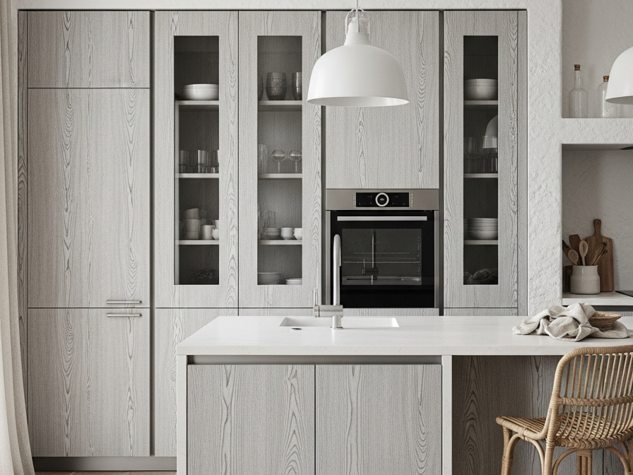 Abyss Kitchen Suite in Quiet Japandi Oak Finish hero view