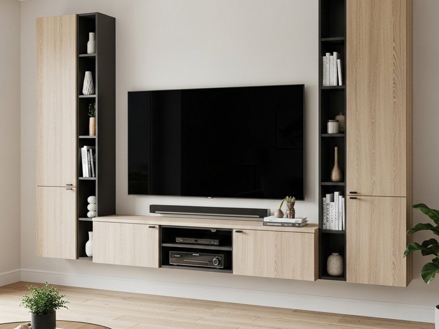 Fadior Veneto Living Room Suite — 304 stainless steel living room system, front view