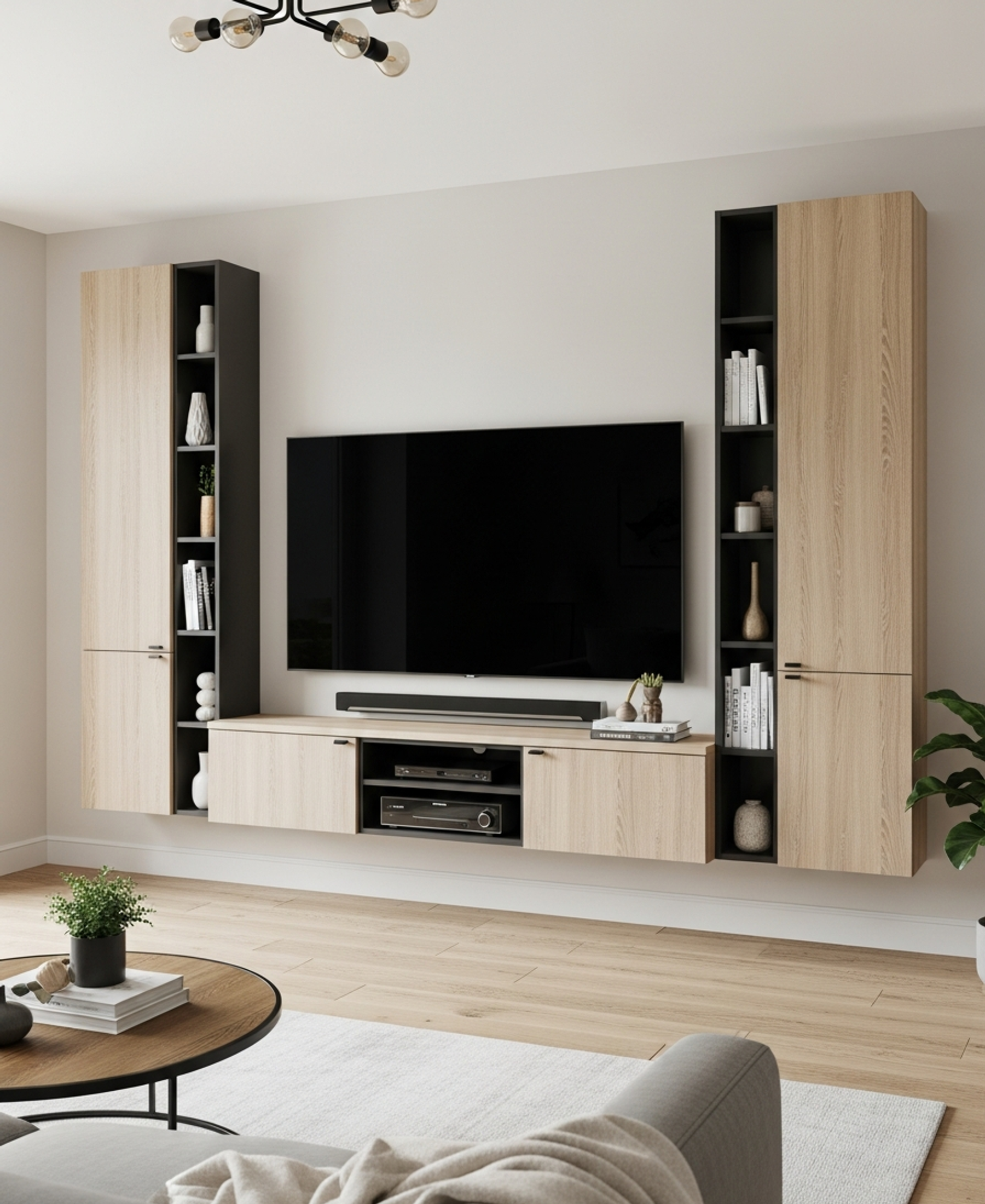 Fadior Veneto Living Room Suite — 304 stainless steel living room system, front view