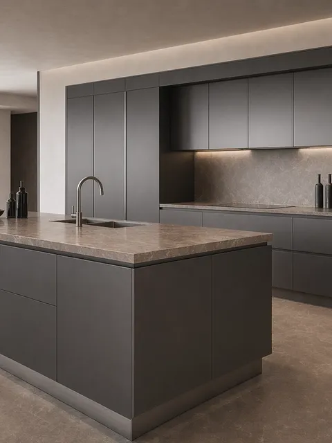 Fadior Abyss Kitchen Suite — 304 stainless steel kitchen system, front view