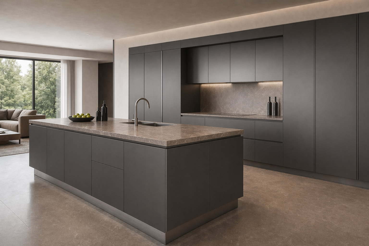 Fadior Abyss Kitchen Suite — 304 stainless steel kitchen system, front view