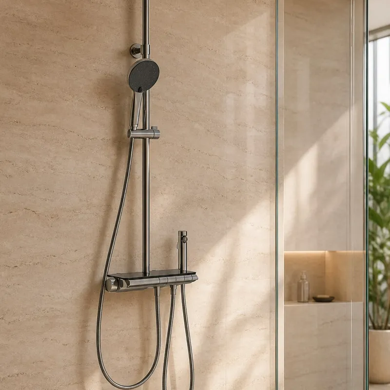 Four-Function Thermostatic 300 mm Shower System — HJ-034
