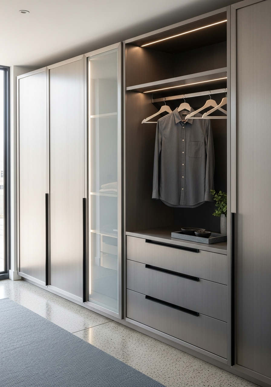 Fadior Brera Wardrobe Suite — interior room context showing cabinet integration
