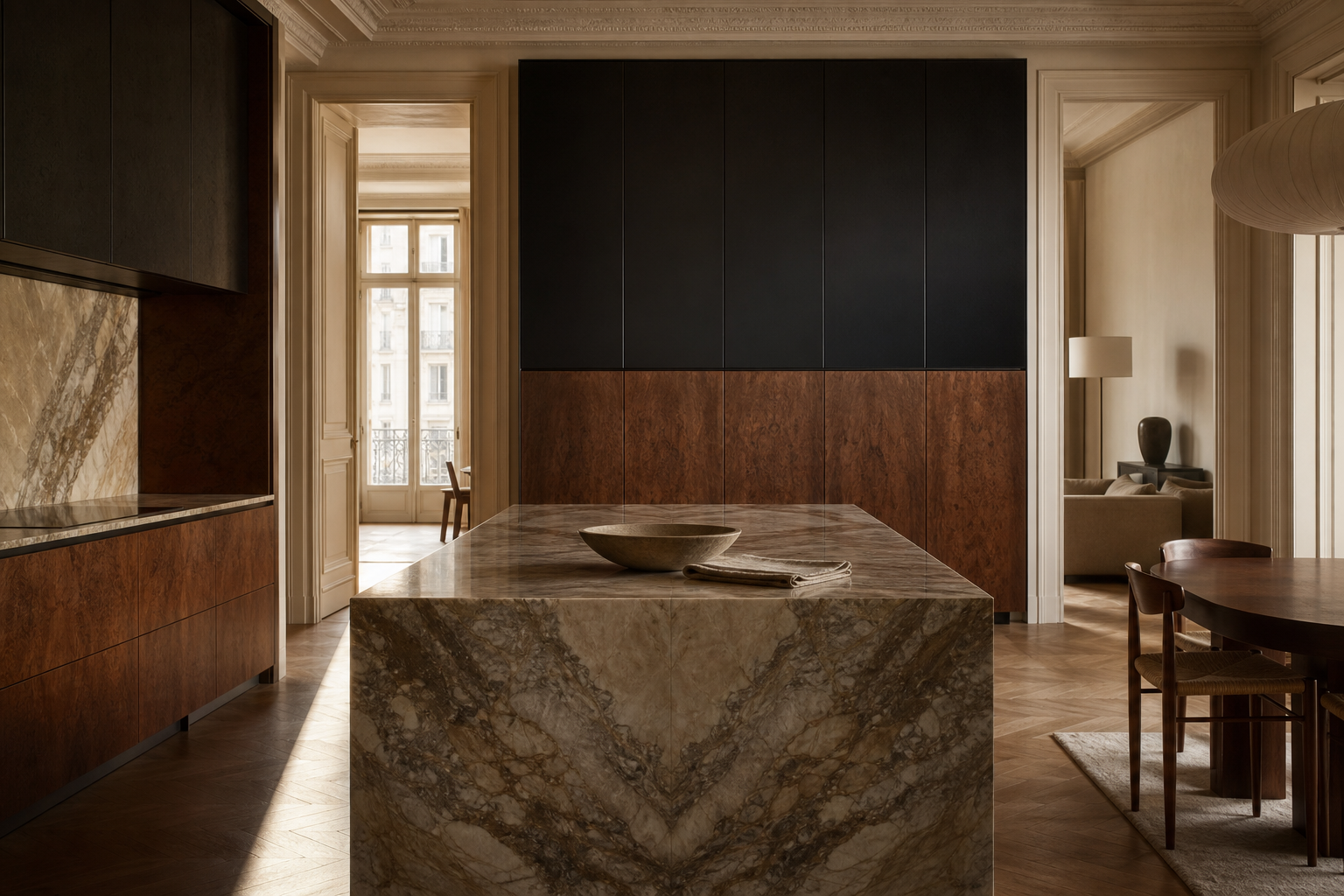 Fadior Terrena Professional Appliance Garage Spine — lifestyle setting with natural light and residential styling