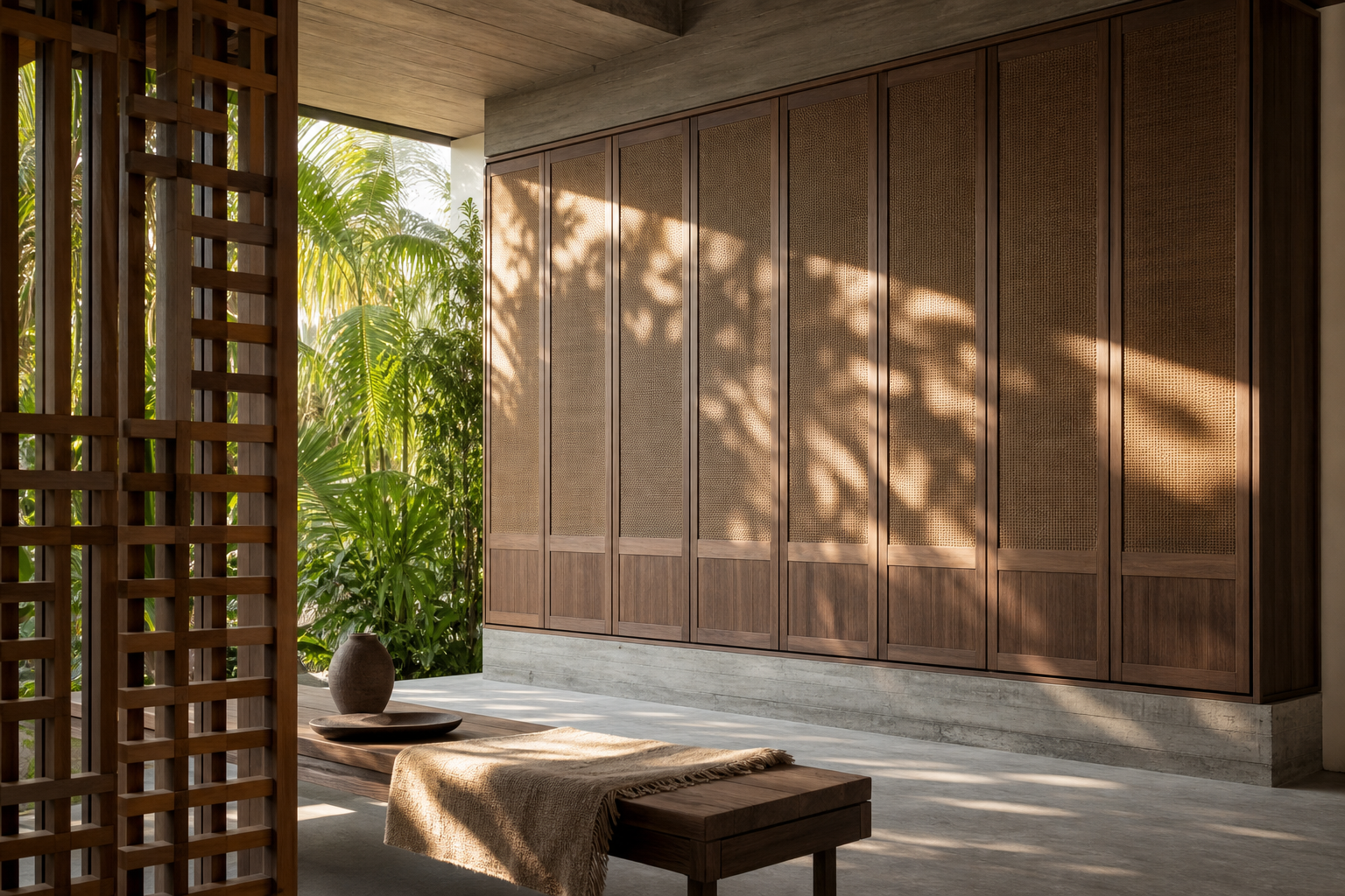 Fadior Resonance Wardrobe Suite with Thermal Seam Dressing Plane — lifestyle setting with natural light and residential
