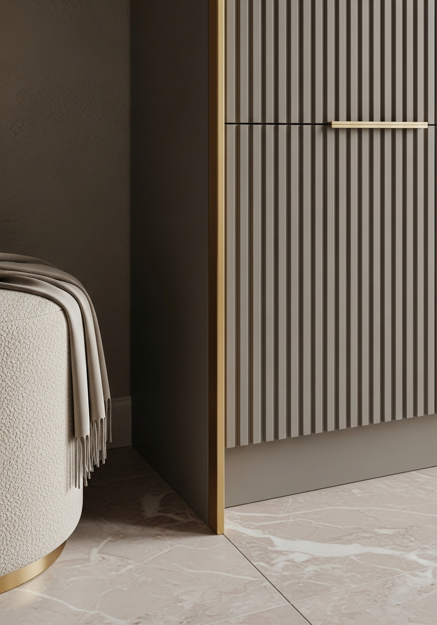 Fadior Archetype Entryway Suite — close-up of stainless steel finish and hardware detail