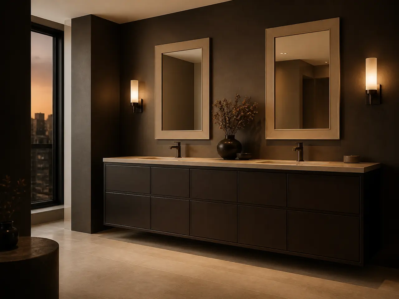Fadior Solstice Bath and Vanity Suite with Dawnline Basin Gallery — 304 stainless steel bath and vanity system, front view