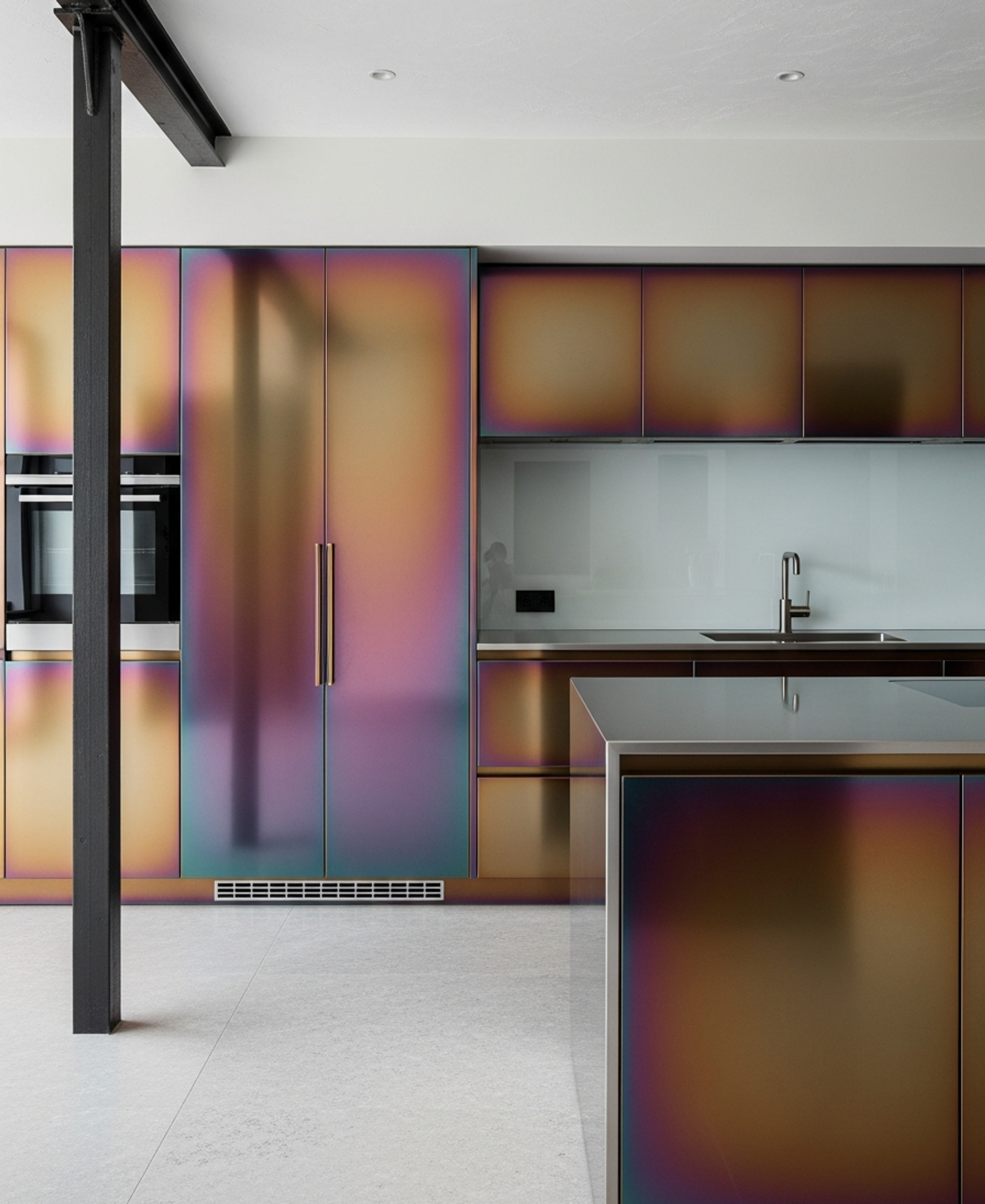 Fadior Abyss Kitchen Suite — 304 stainless steel kitchen system, front view