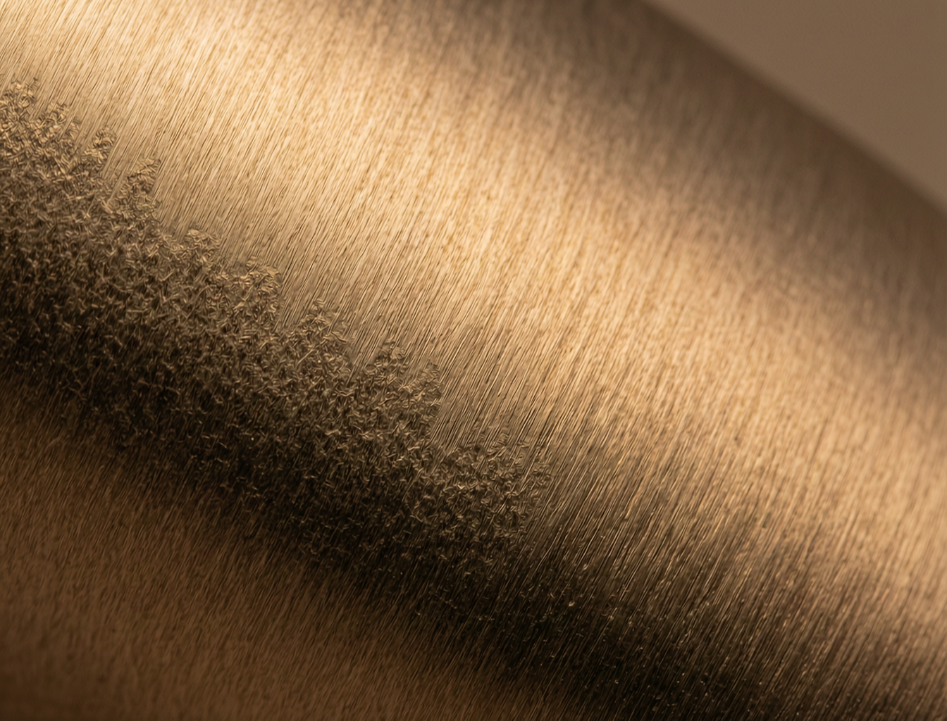 Close-up macro texture of PVD Bronze Finish